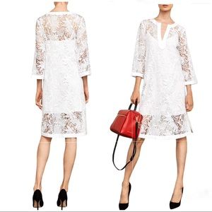 BCBGMaxAzria L Wmns Shift Dress Lace V Neckline